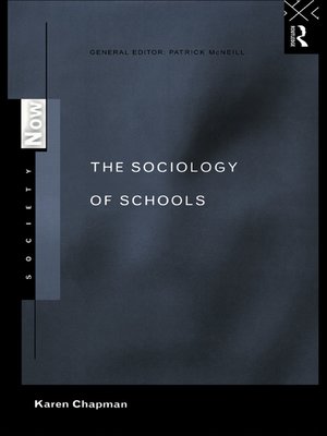 cover image of The Sociology of Schools
